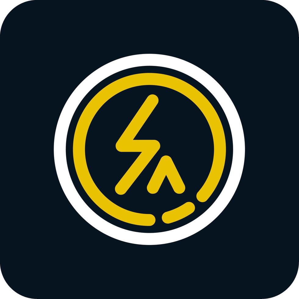 Flash auto Line Yellow White Icon vector