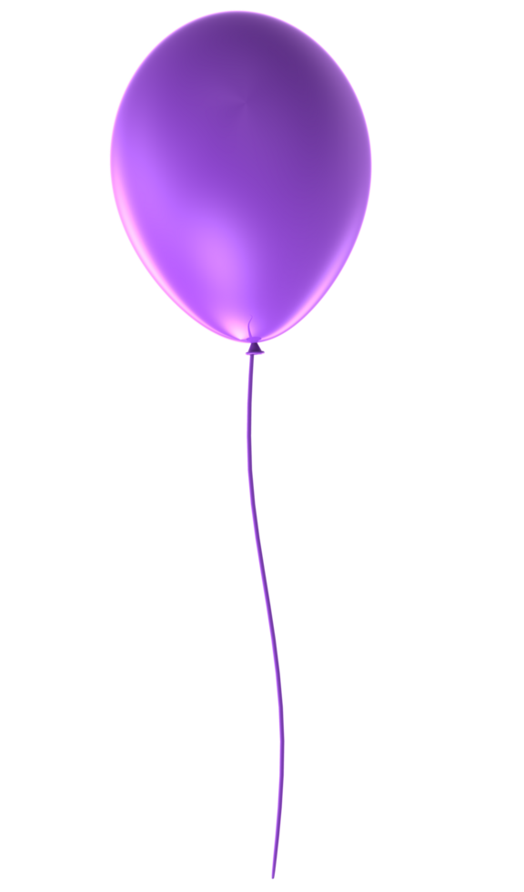 a purple balloon on a transparent background png