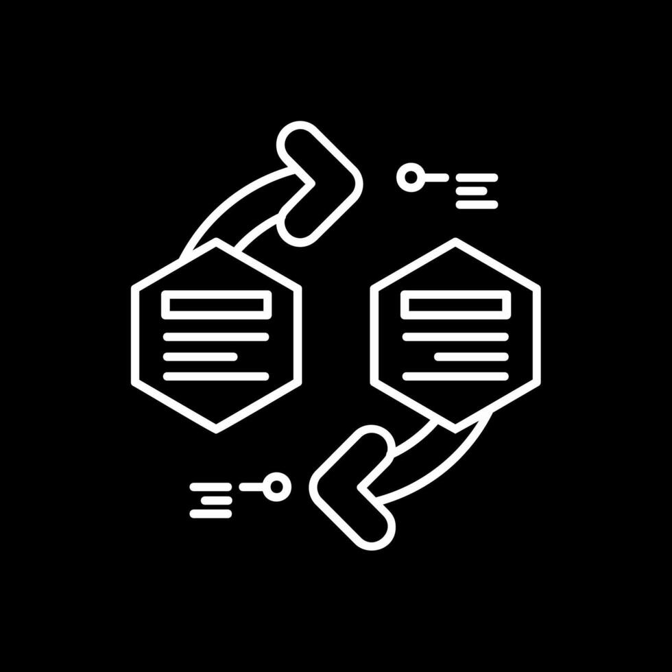 infografía elementos línea invertido icono vector