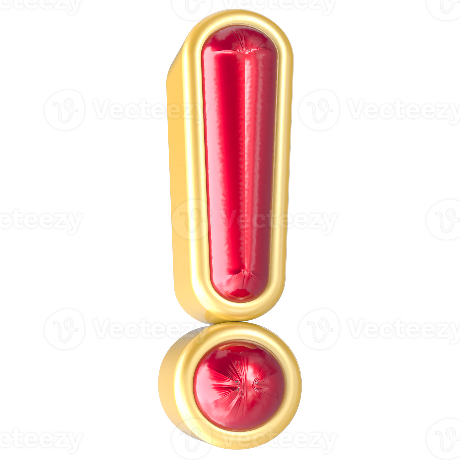 Inverted exclamation mark 3d Render 42069280 PNG