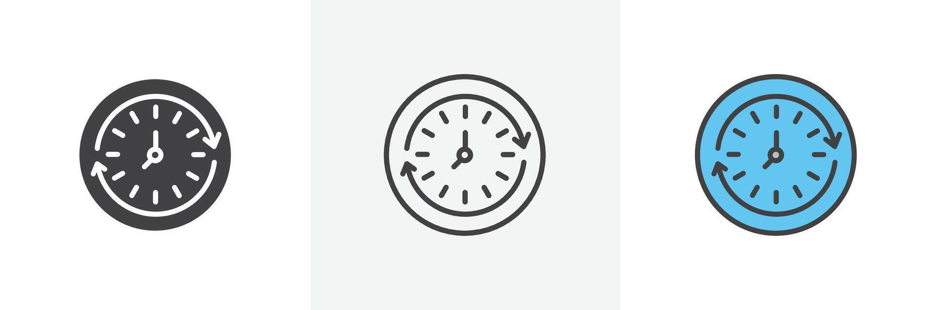 Course of time icon vector