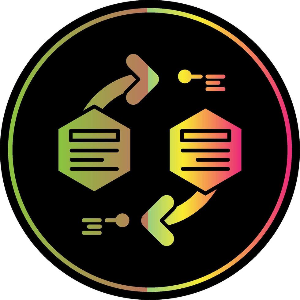 Infographic elements Glyph Due Color Icon vector