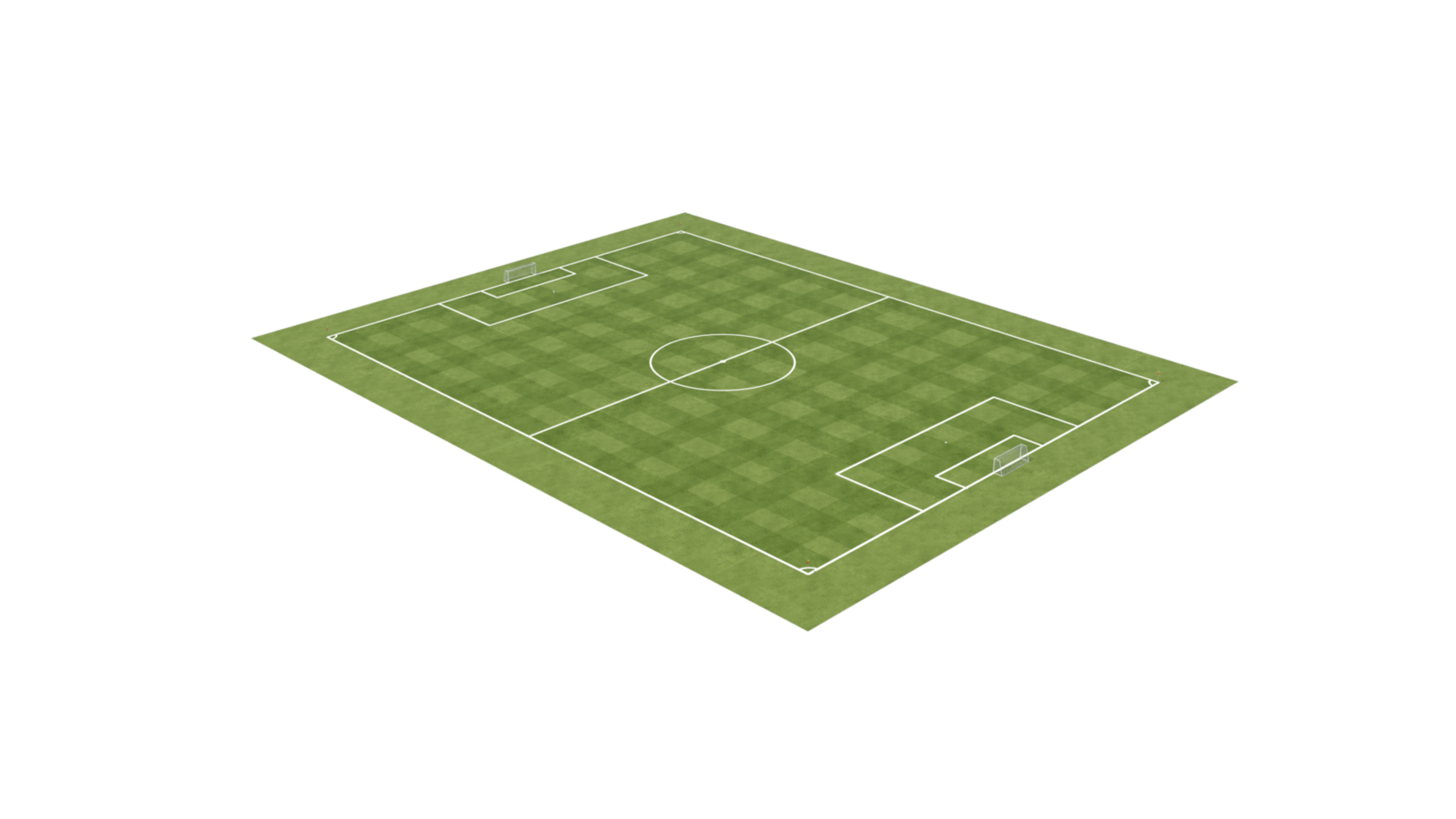 a soccer field on a transparent background png