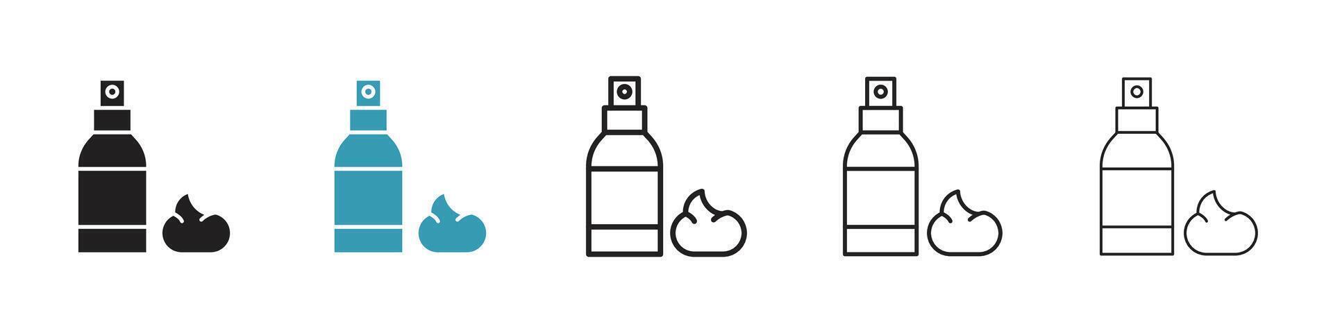 Hair mousse icon vector