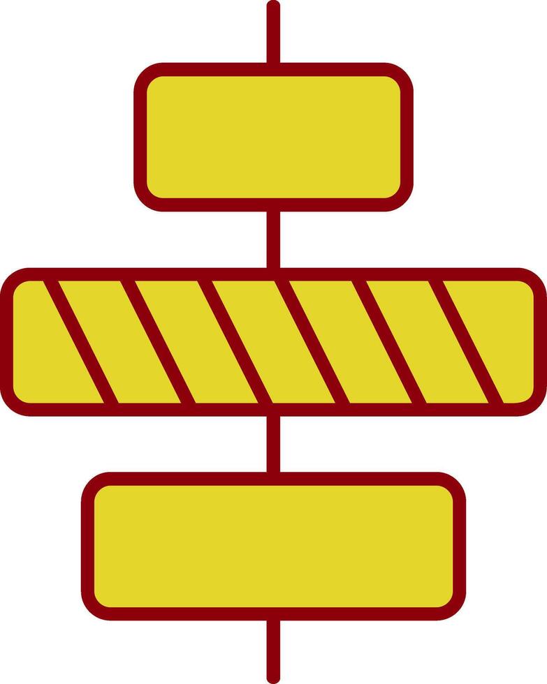 Center alignment Vintage Icon vector