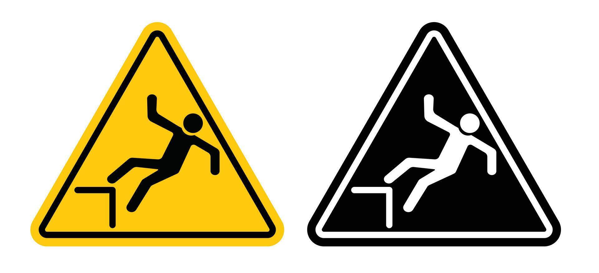 Slip Warning  sign vector