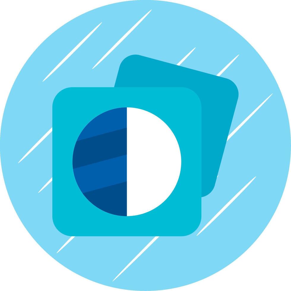Image shadows Flat Blue Circle Icon vector