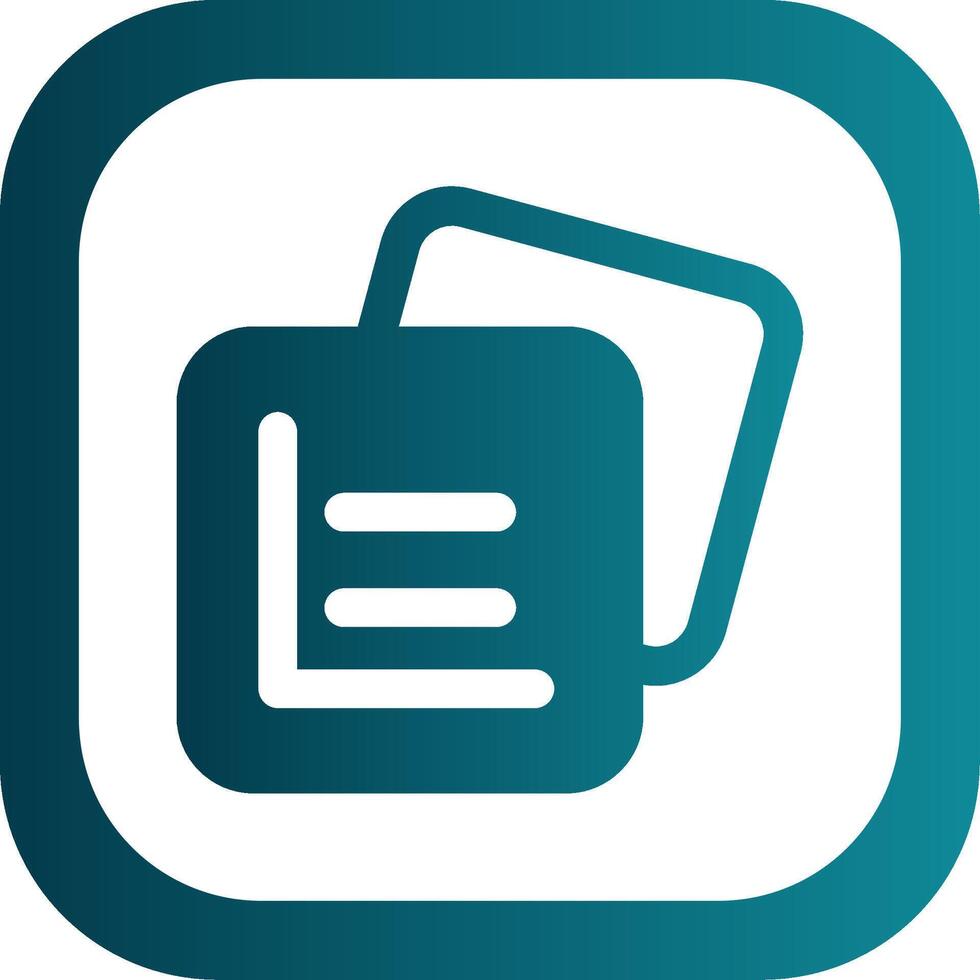 Grid rules Glyph Gradient Round Corner Icon vector