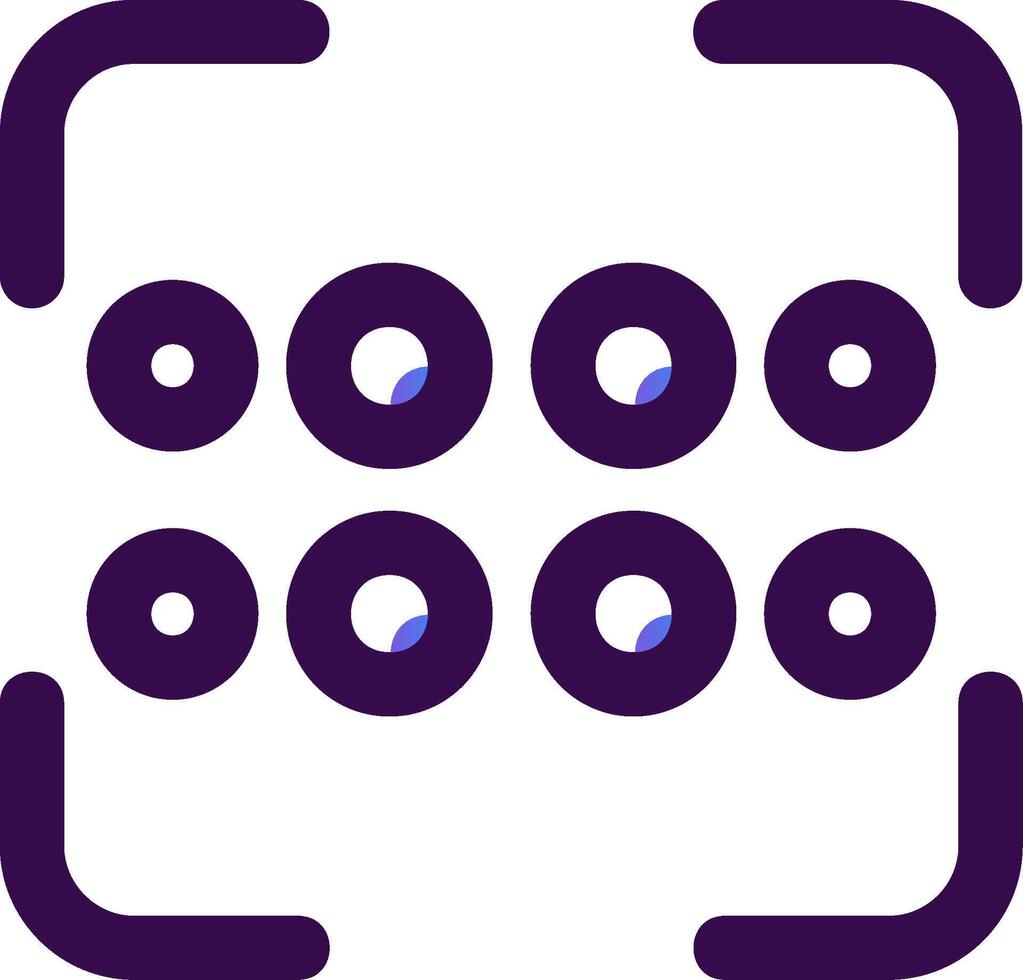 Reorder dots horizontal Gradient Filled Icon vector