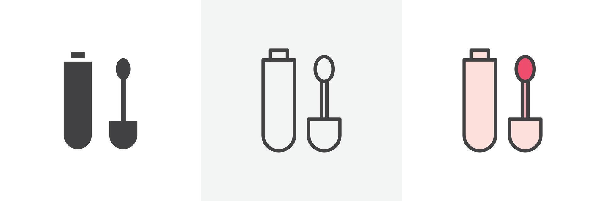 Lip gloss icon vector