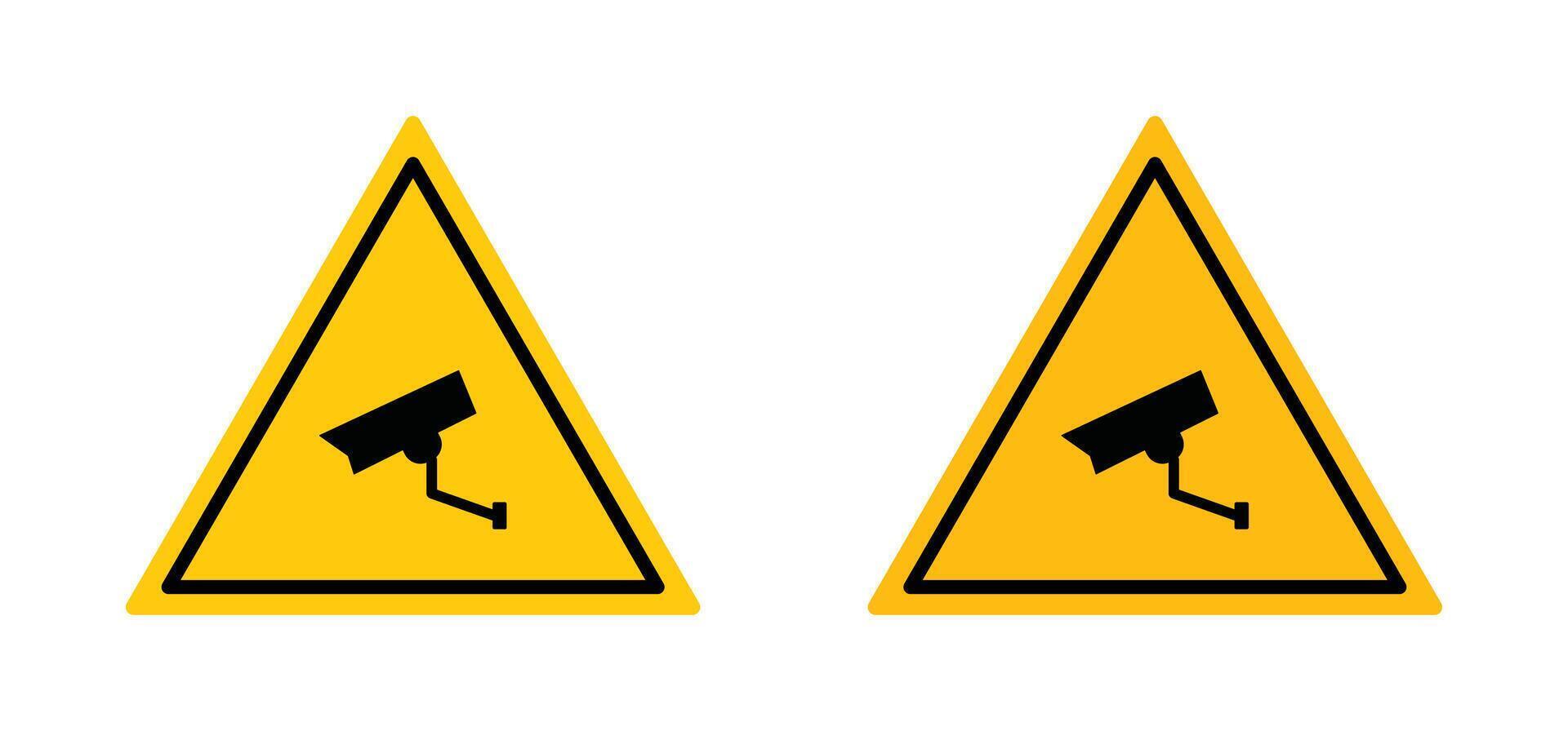 Video surveillance sign vector