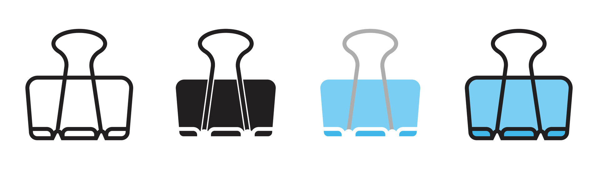 Binder clip icon 42070619 Vector Art at Vecteezy