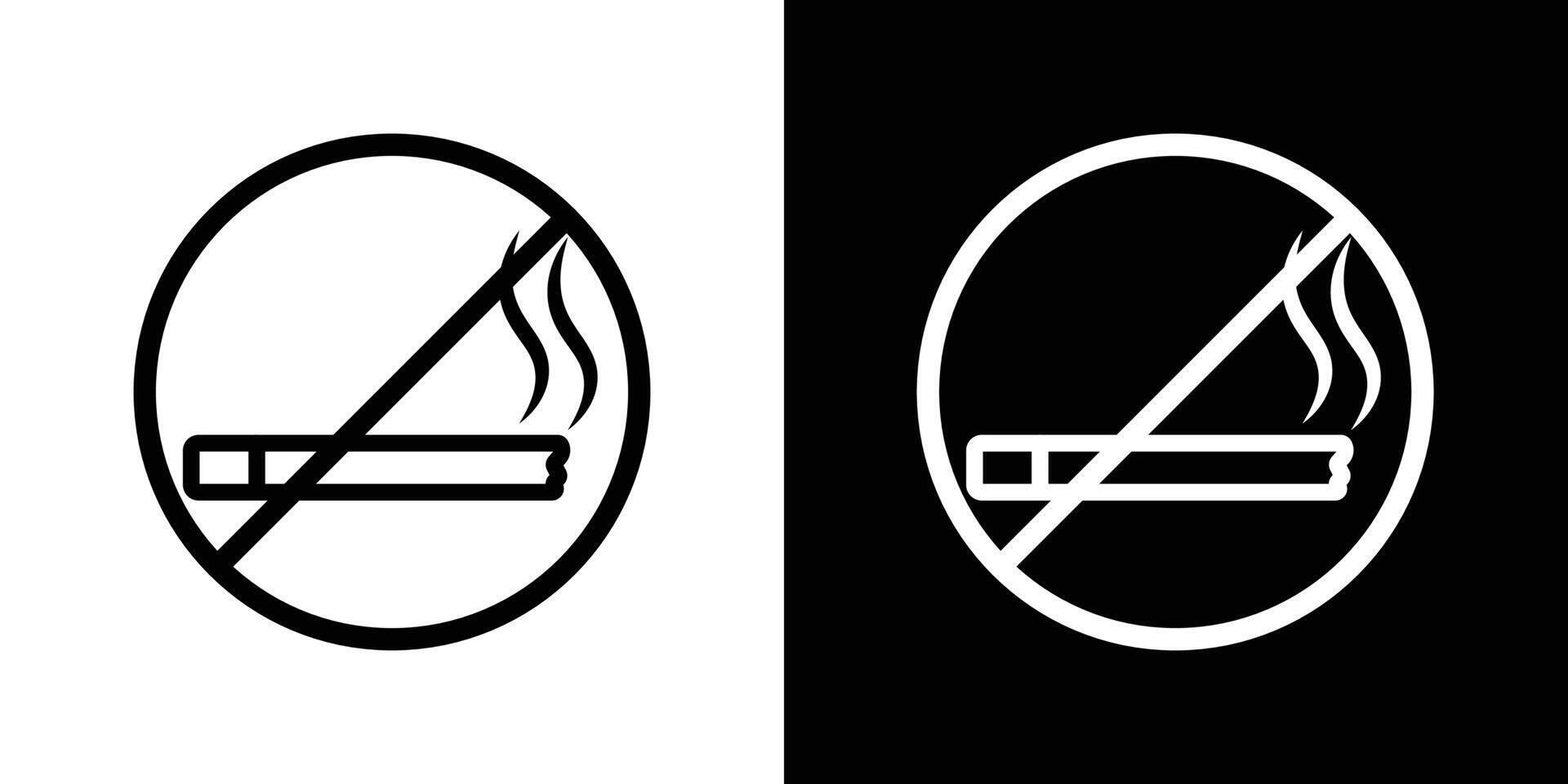 No smoking cigarette sign vector