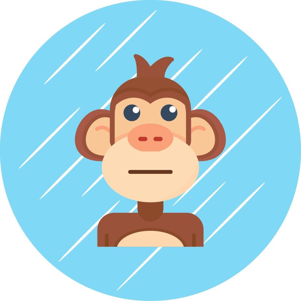 Rolling eyes Flat Blue Circle Icon vector