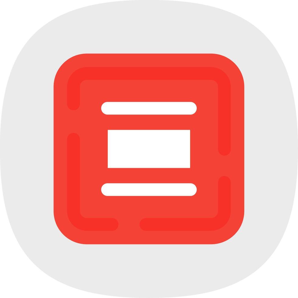 Vertical allignment Flat Curve Icon vector