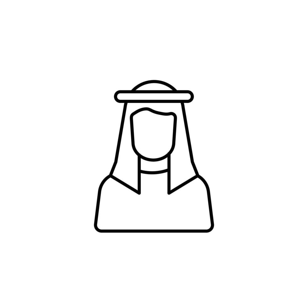 Arabic man icon vector