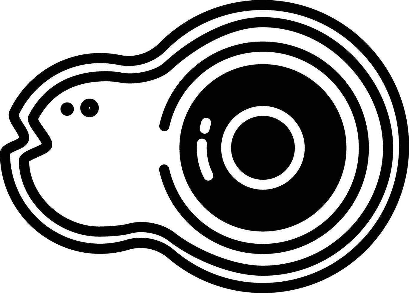 Moray glyph and line vector illustration