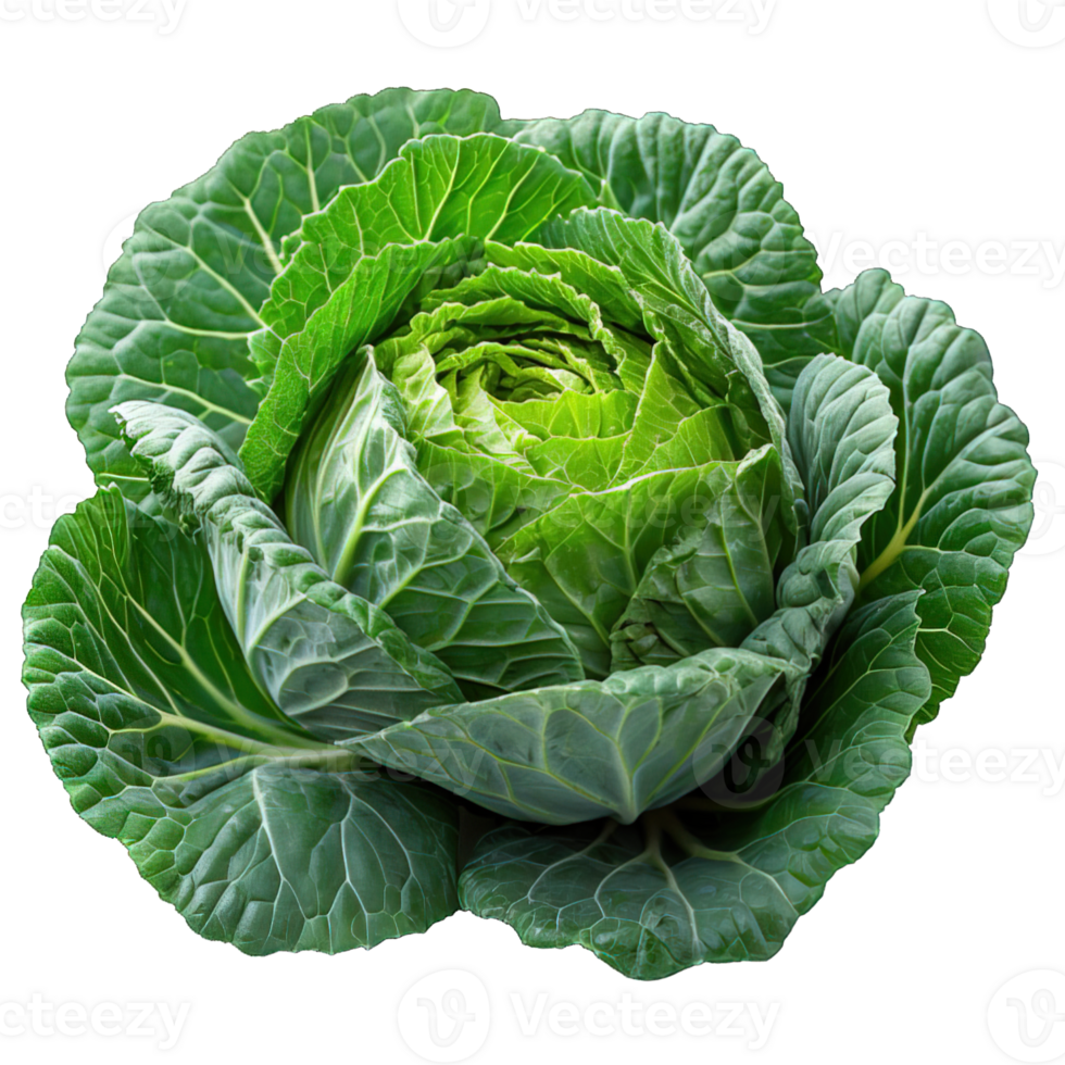AI generated cabbage isolated on transparent background ,generative ai png