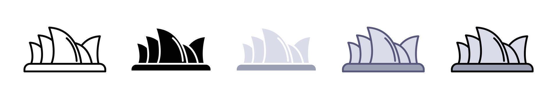 Sydney opera house icon vector