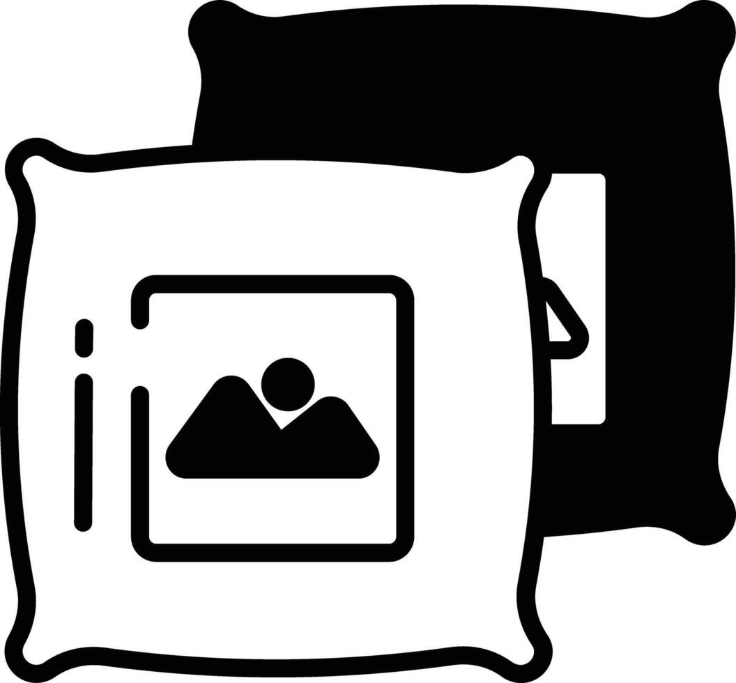 photo glyph and line vector illustration