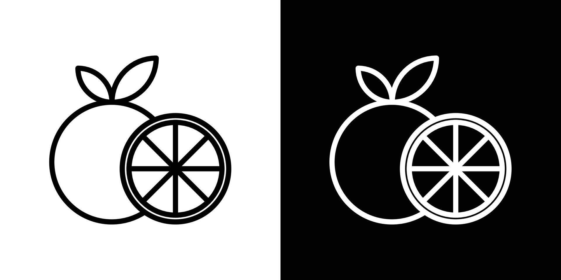 Orange Fruit Black And White Vector Art, Icons, and Graphics for Free