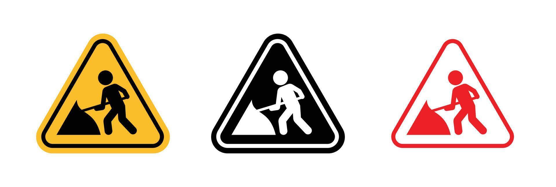 Under construction sign vector