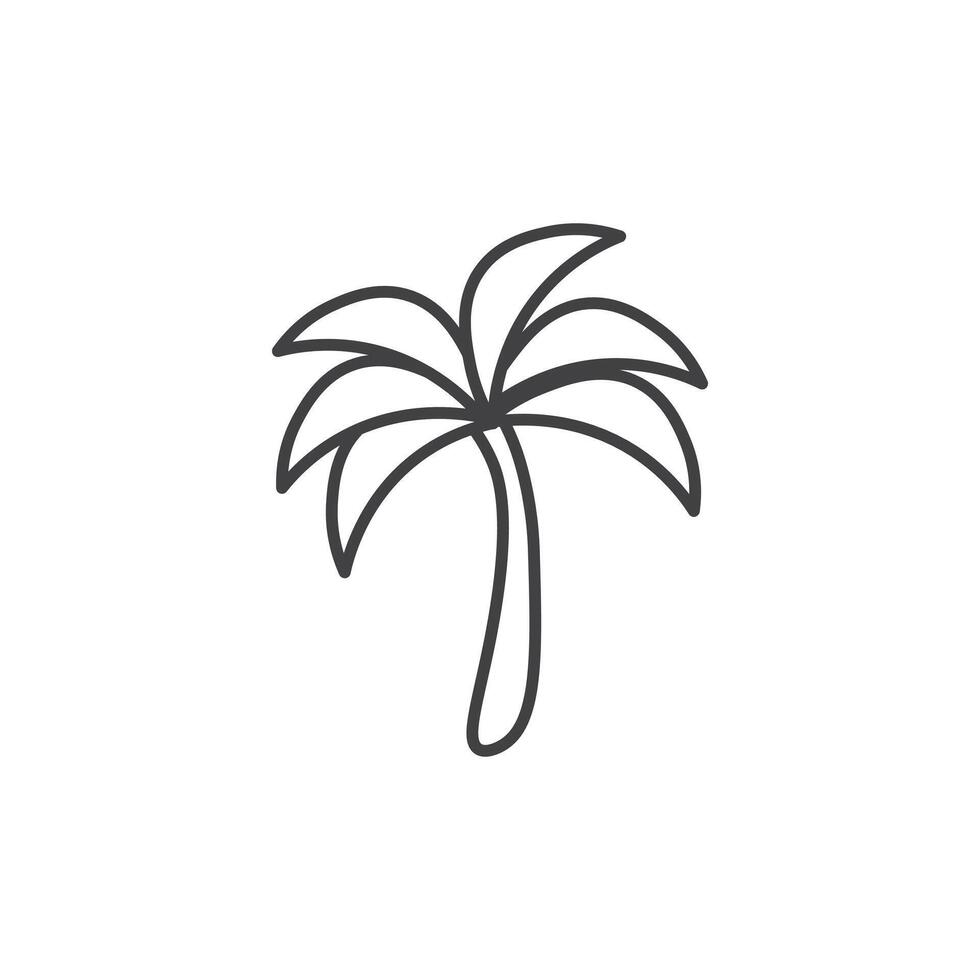 Palm tree icon vector