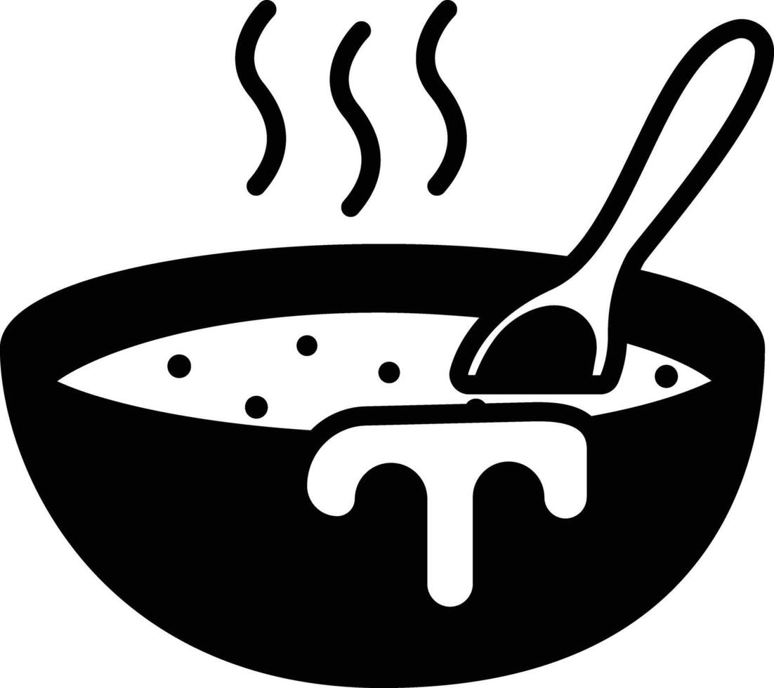 Huarache dish glyph and line vector illustration