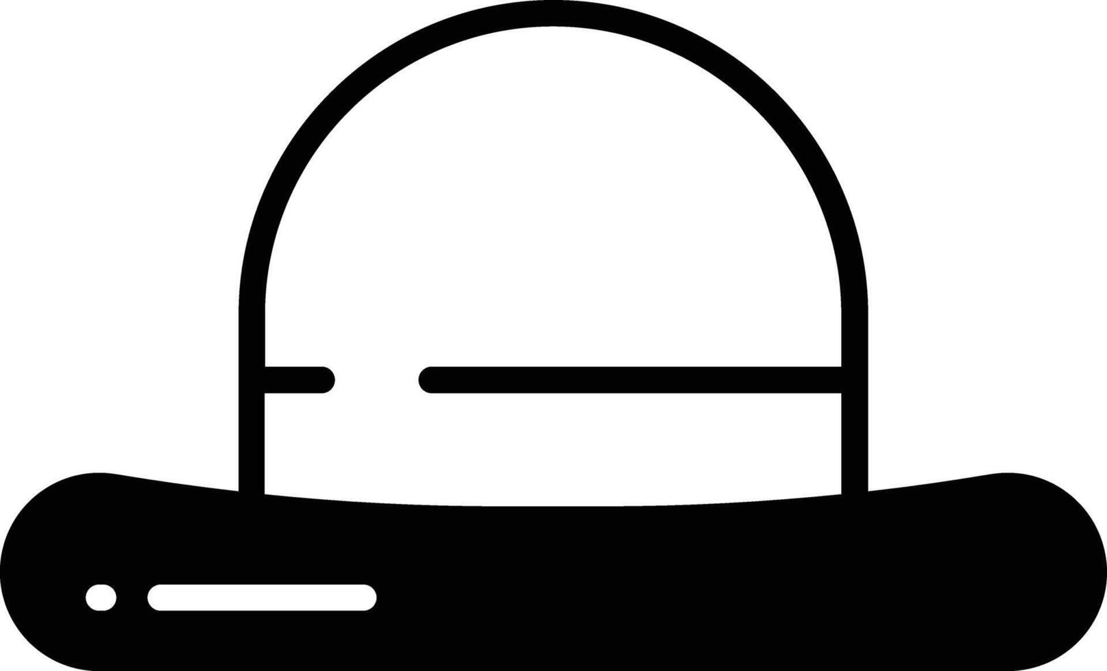 Woman Hat glyph and line vector illustration