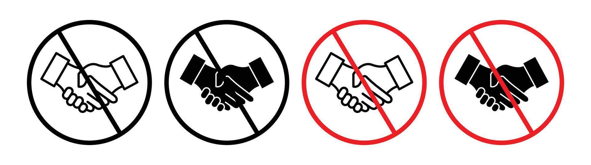 No handshake sign vector