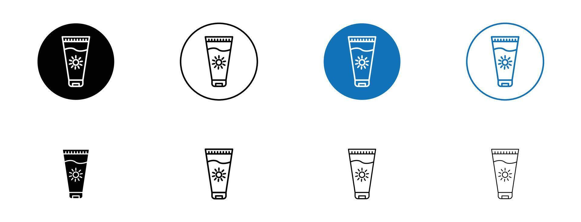 Suntan cream icon vector