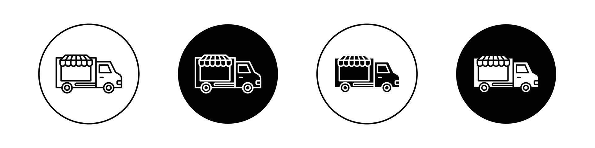 Food truck icon vector