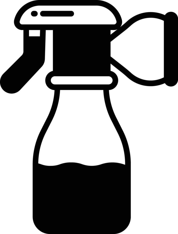 Breast Pump glyph and line vector illustration