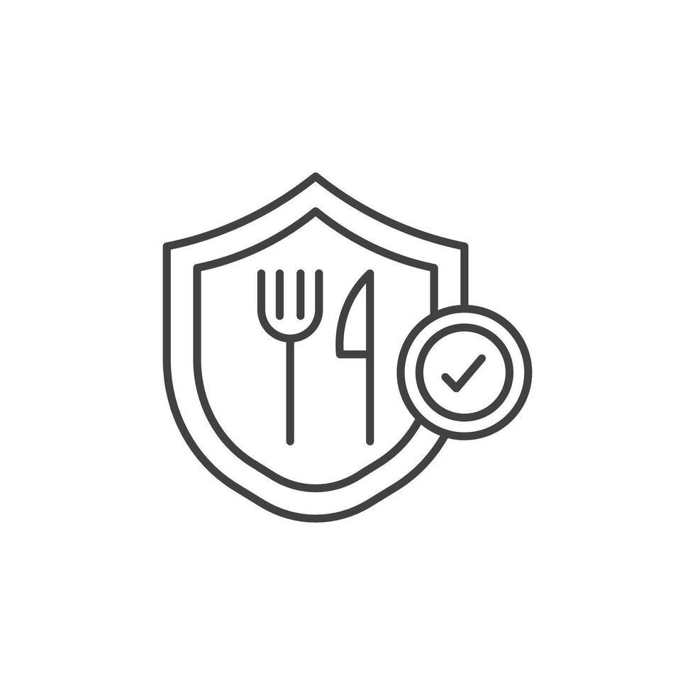 Food safety icon vector