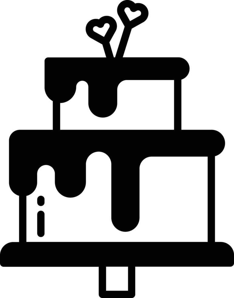 Pastry glyph and line vector illustration