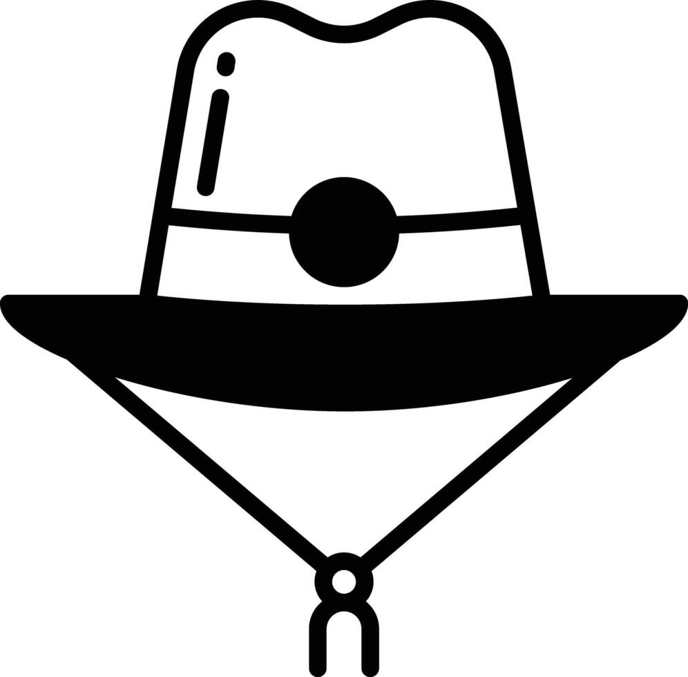 Woman Hat glyph and line vector illustration