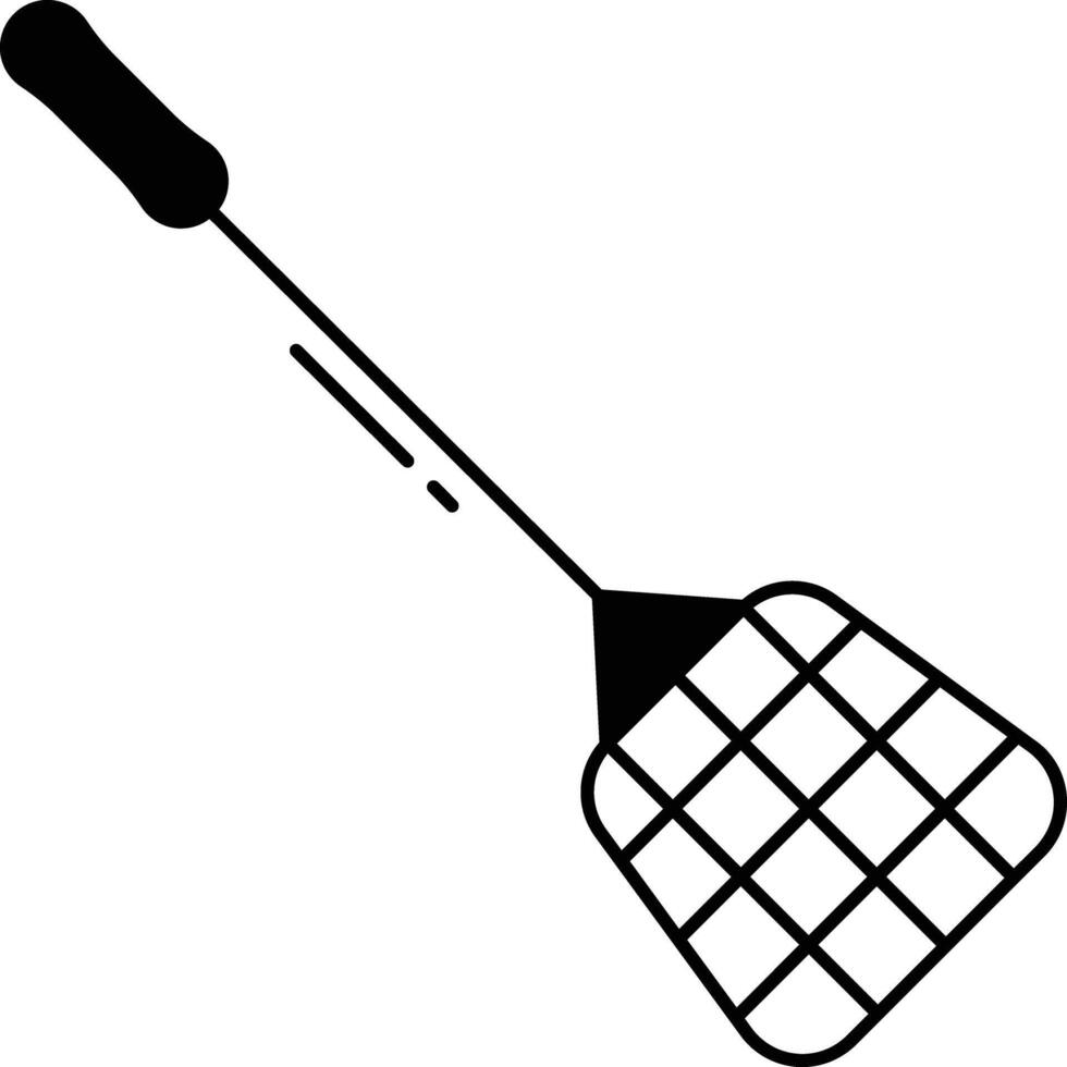 swatter glyph and line vector illustration