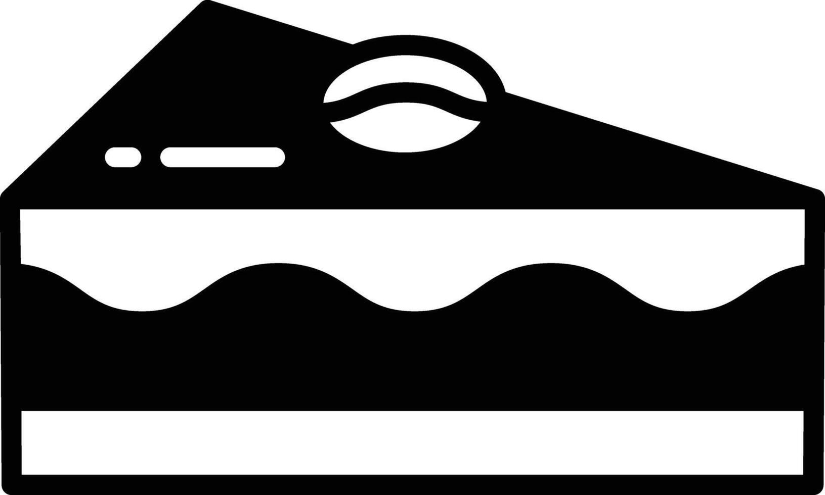 Coffee Pastry glyph and line vector illustration