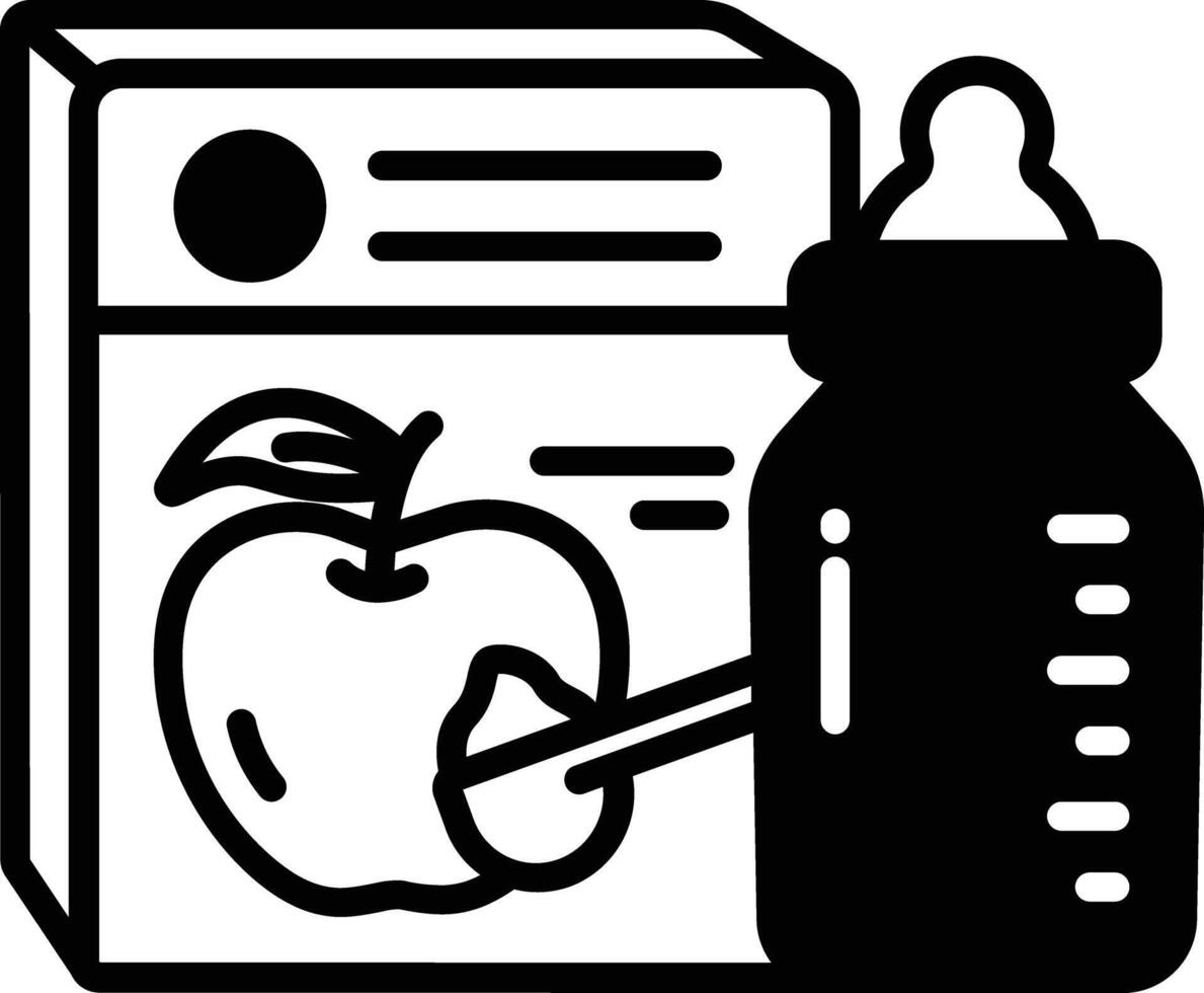 Formula Drink glyph and line vector illustration