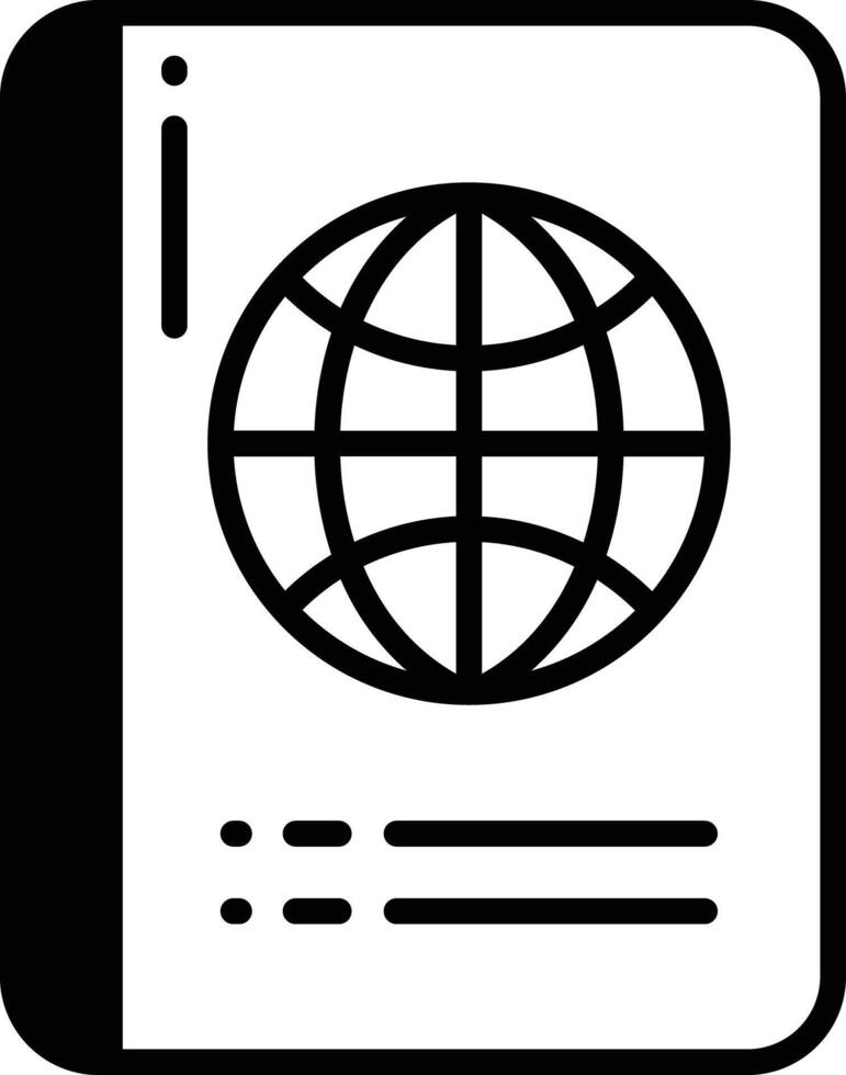 parachute glyph and line vector illustration