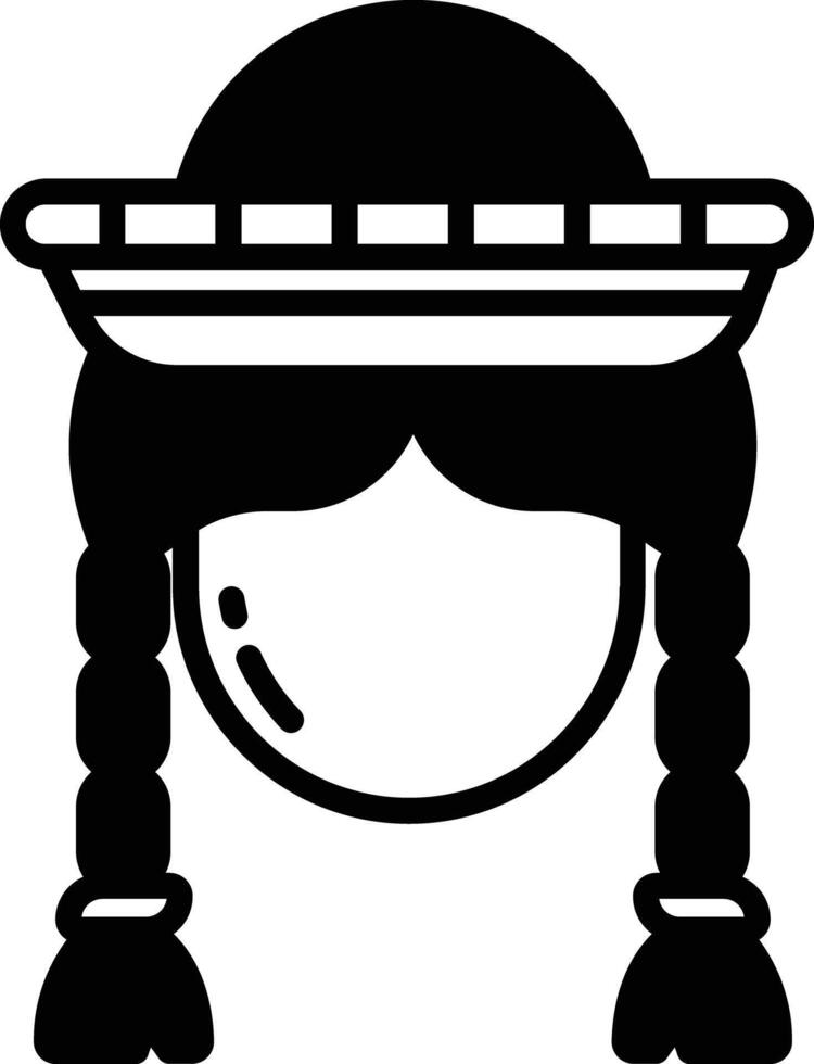 Women glyph and line vector illustration