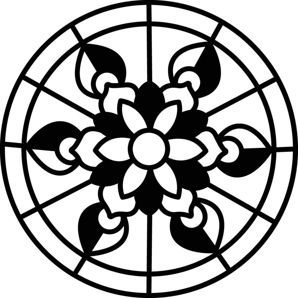 Snowflake glyph and line vector illustration