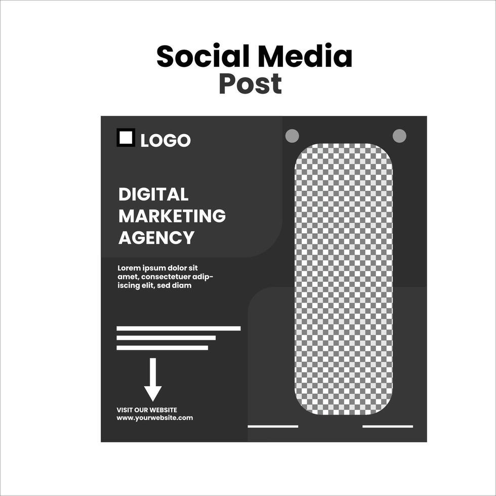 Social Media post vector