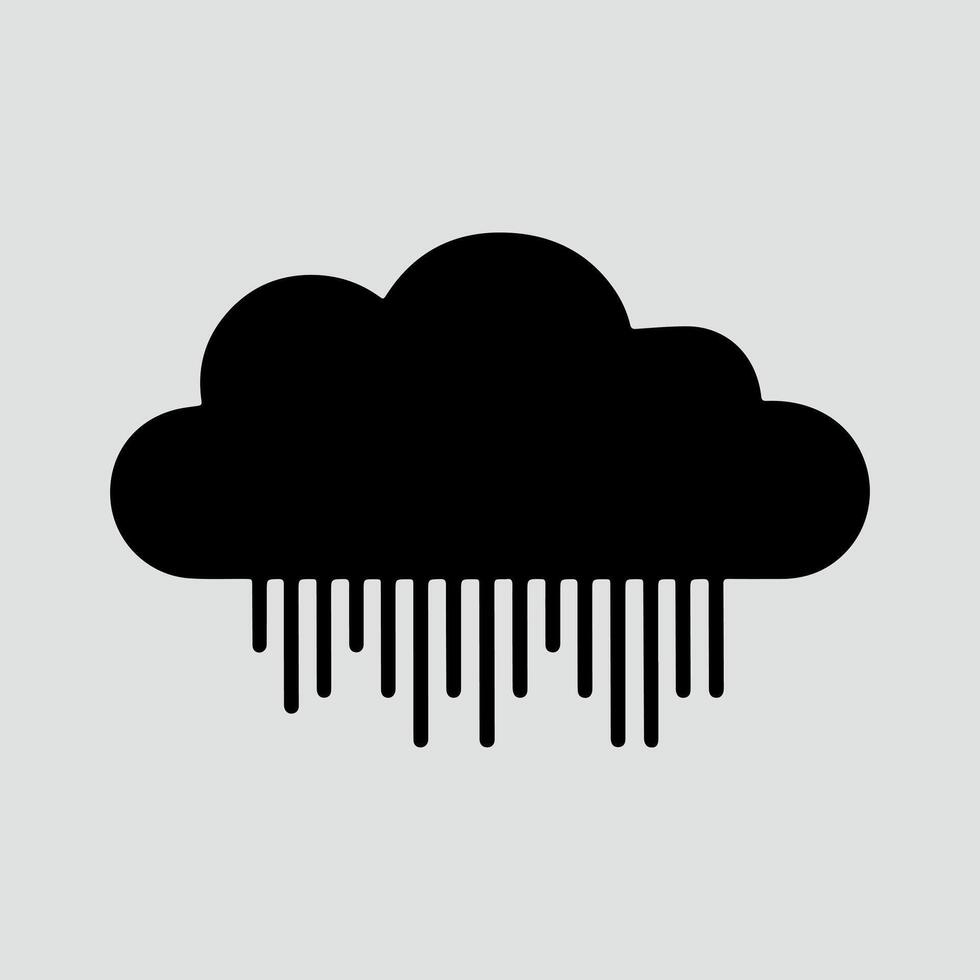 Cloud silhouette vector