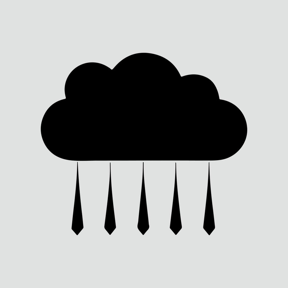 Cloud silhouette vector