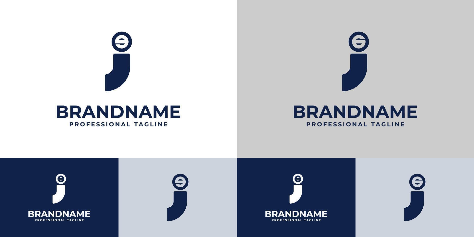 Letters JG or GJ Monogram Logo, suitable for business with JG or GJ initials vector