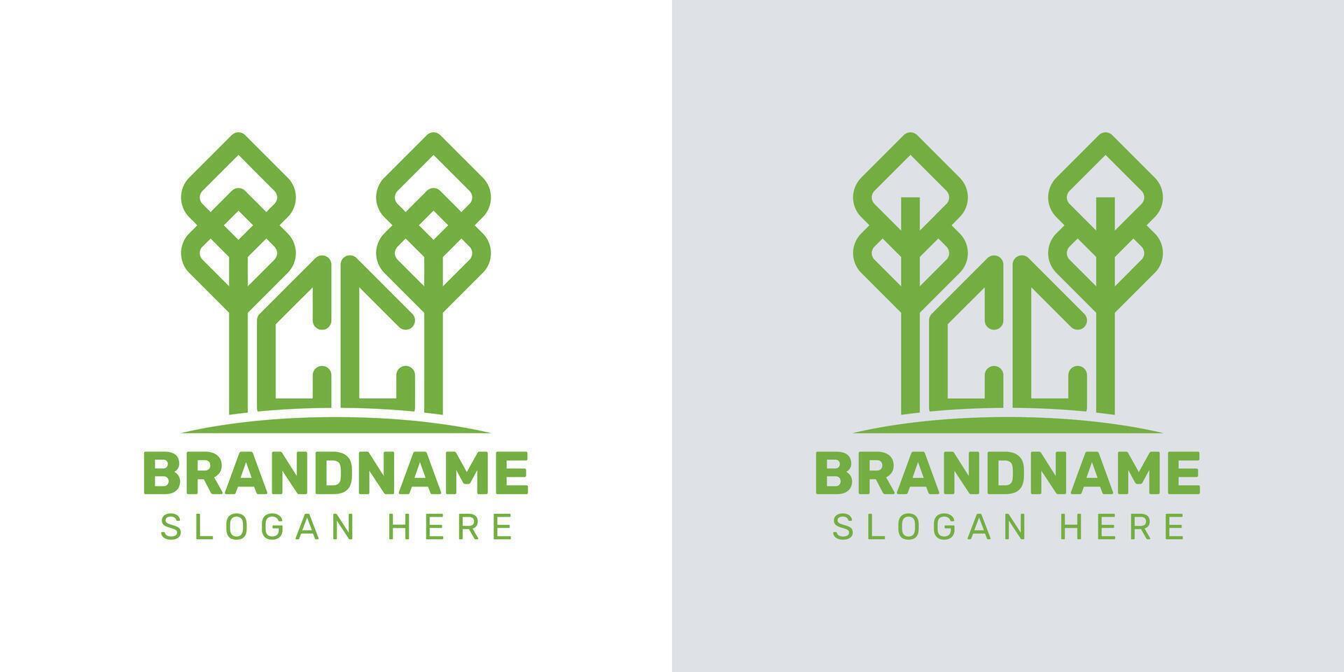Letters CC Greenhouse Logo, for business related to plant with CC initials vector