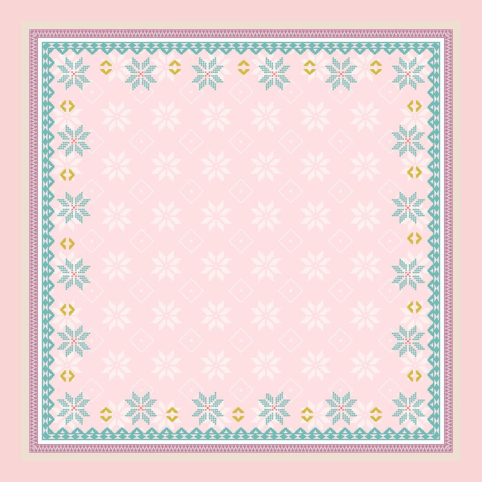 design for hijab and scarf vector