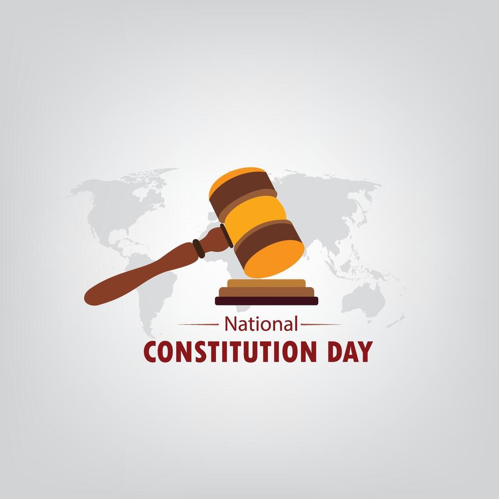 Constitution Day vector graphic is great for Constitution Day celebrations. flat design. flyer design. flat illustration. Simple and Elegant Design