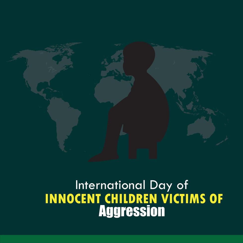 International Day of Innocent Children Victims of Aggression vector